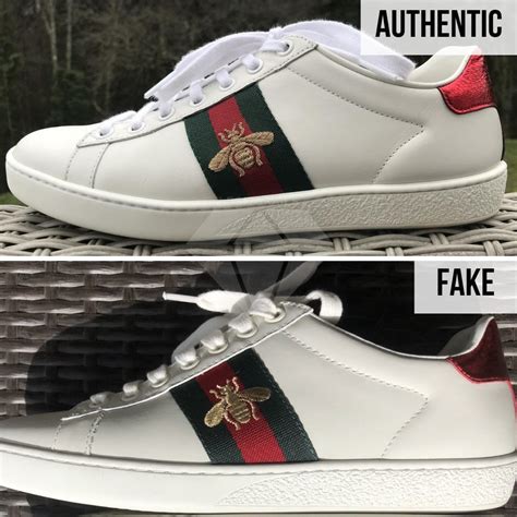 gucci ace bee sneakers fake vs real|original gucci bee sneakers.